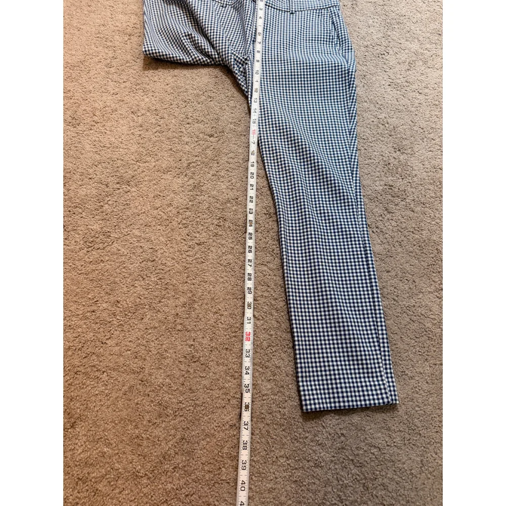 Womens GAP Black White Gingham Signature Skinny Ankle Pants 6 Preppy Cottagecore